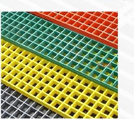 FRP fiberglass grating colors green yellow grey